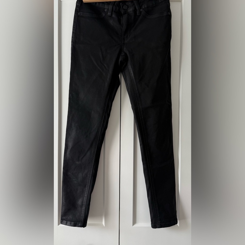 Black Straight-Leg Jeans
